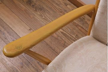 ヴィンテージ家具　ERCOL(アーコール)　エバーグリーン　気品のある佇まいが魅力の1人掛けイージーチェア(ラウンジチェア、アームチェア、椅子、ソファ、ビンテージ)(R-040773)