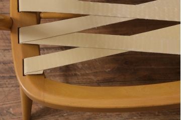 ヴィンテージ家具　ERCOL(アーコール)　エバーグリーン　気品のある佇まいが魅力の1人掛けイージーチェア(ラウンジチェア、アームチェア、椅子、ソファ、ビンテージ)(R-040773)