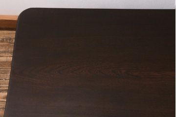 レトロ家具　昭和初期　栓材　素朴な雰囲気が魅力の角ちゃぶ台(折りたたみテーブル、座卓、ローテーブル)(R-040774)