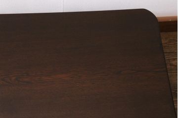 レトロ家具　昭和初期　栓材　素朴な雰囲気が魅力の角ちゃぶ台(折りたたみテーブル、座卓、ローテーブル)(R-040774)