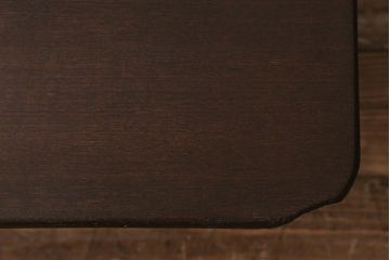 レトロ家具　昭和初期　栓材　素朴な雰囲気が魅力の角ちゃぶ台(折りたたみテーブル、座卓、ローテーブル)(R-040774)