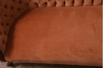 アンティーク家具　イギリスアンティーク　マホガニー材　風格を備えたフォルムが魅力的なシェーズロング(ソファ、カウチソファ)(R-040778)