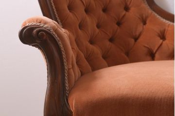 アンティーク家具　イギリスアンティーク　マホガニー材　風格を備えたフォルムが魅力的なシェーズロング(ソファ、カウチソファ)(R-040778)
