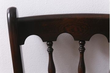 中古　松本民芸家具　#49型A　クラシックな佇まいが魅力的なワイコムチェア(ダイニングチェア、椅子、板座チェア)(R-040780)