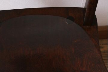 中古　松本民芸家具　#49型A　クラシックな佇まいが魅力的なワイコムチェア(ダイニングチェア、椅子、板座チェア)(R-040780)