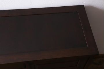 中古　松本民芸家具　上品な雰囲気漂う下駄箱(靴箱、戸棚、キャビネット)(R-040794)