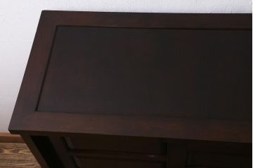 中古　松本民芸家具　上品な雰囲気漂う下駄箱(靴箱、戸棚、キャビネット)(R-040794)