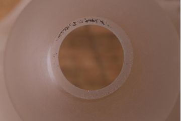 ヴィンテージ照明　イギリスビンテージ　フロストガラス　小振りで可愛いペンダントライト(シェード、天井照明)(R-040812)