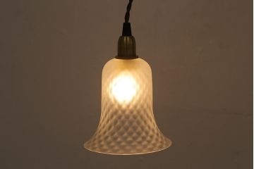 ヴィンテージ照明　イギリスビンテージ　モダンな雰囲気のペンダントライト(シェード、天井照明)(R-040814)