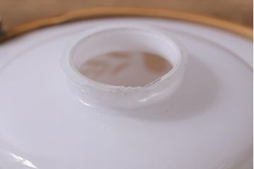 レトロ照明　昭和レトロ　竹細工と透かしが魅力的なペンダントライト(天井照明、電笠、シェード)(R-040816)