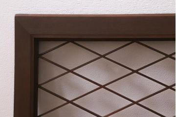 アンティーク建具　昭和中期　シンプルなデザインの組子が美しい欄間(明かり取り、明り取り)(R-040828)