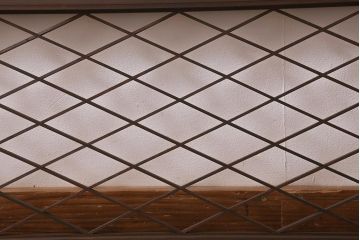 アンティーク建具　昭和中期　シンプルなデザインの組子が美しい欄間(明かり取り、明り取り)(R-040828)