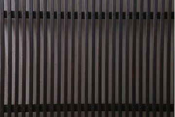 アンティーク建具　昭和初期　レトロな模様が入ったガラスが魅力の格子戸3枚セット(引き戸、ガラス帯戸)(R-040829)