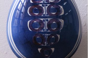 ビンテージ　ROYAL COPENHAGEN(ロイヤルコペンハーゲン)　Tenera(テネラ)　FAJANCE(ファイアンス)　フラワーベース(花瓶、花器、一輪挿し)(R-040835)