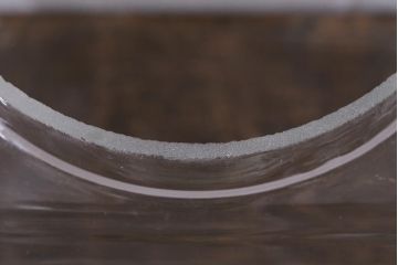 アンティーク雑貨　昭和レトロ　アルミ蓋　角型ガラスビン(ガラス瓶、キャニスター)(R-040836)