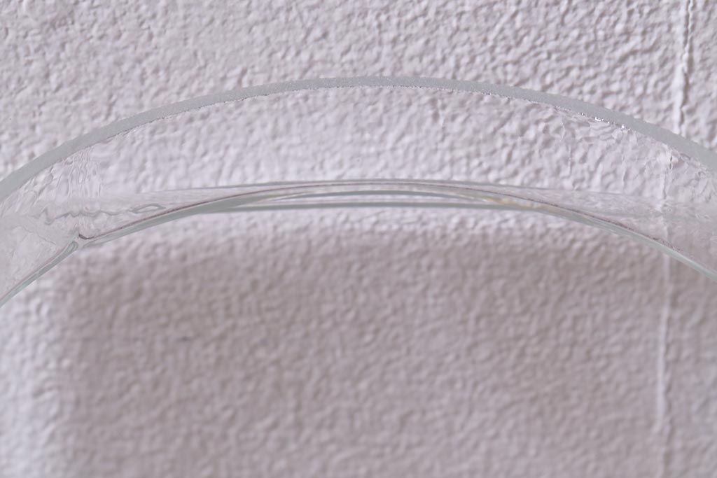 アンティーク雑貨　昭和レトロ　アルミ蓋　角型ガラスビン(ガラス瓶、キャニスター)(R-040836)