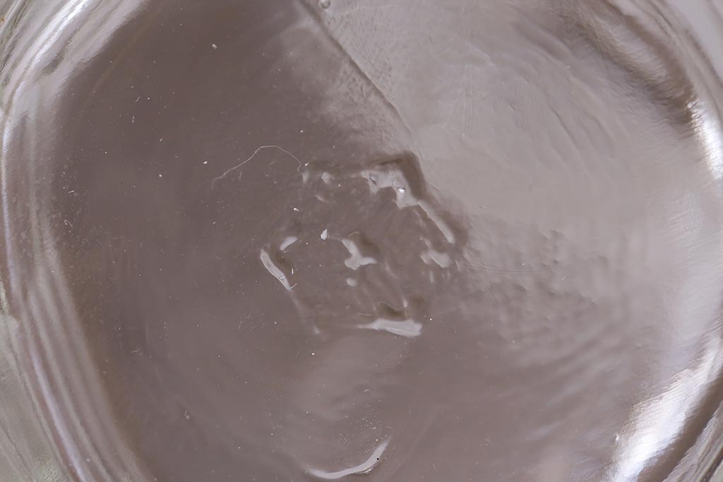 アンティーク雑貨 レトロなガラス調味料入れ2個セット(醤油差し、クルエット、醤油瓶、ガラスビン)(R-040842)