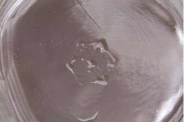 アンティーク雑貨　レトロなガラス調味料入れ2個セット(醤油差し、クルエット、醤油瓶、ガラスビン)(R-040842)
