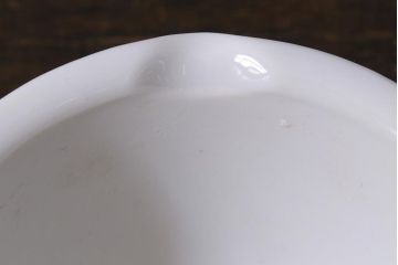 アンティーク雑貨　昭和初期　角皿付きの古い乳鉢(乳棒付き)(R-040849)