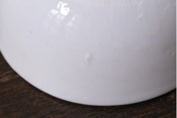 アンティーク雑貨　昭和初期　角皿付きの古い乳鉢(乳棒付き)(R-040849)