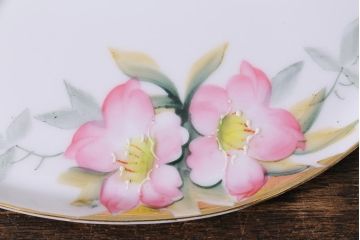 オールドノリタケ(日陶、Noritake、則武)　金彩　アザレア花文カップ&ソーサー・スナックセット、花文カップ&ソーサー(ランチョンセット、洋食器)(R-040851)