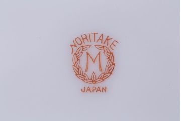 オールドノリタケ(日陶、Noritake、則武)　金彩　アザレア花文カップ&ソーサー・スナックセット、花文カップ&ソーサー(ランチョンセット、洋食器)(R-040851)