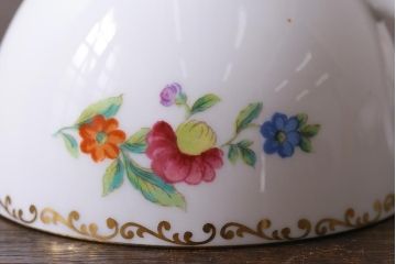 オールドノリタケ(日陶、Noritake、則武)　金彩　アザレア花文カップ&ソーサー・スナックセット、花文カップ&ソーサー(ランチョンセット、洋食器)(R-040851)