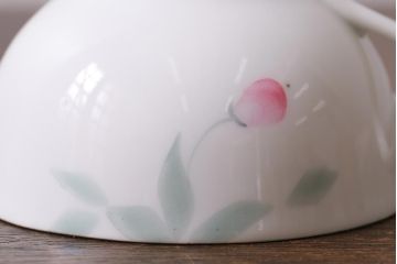 オールドノリタケ(日陶、Noritake、則武)　金彩　アザレア花文カップ&ソーサー・スナックセット、花文カップ&ソーサー(ランチョンセット、洋食器)(R-040851)