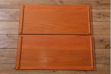 アンティーク雑貨　昭和初期　懐かしさ漂う木製のばんじゅう5個セット(番重、木箱)(R-040854)