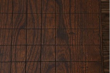 アンティーク雑貨　古民具　明治大正期　古い趣が貫禄漂う将棋盤(飾り台、花台)(R-040856)