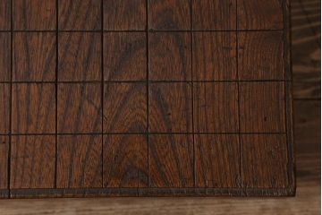 アンティーク雑貨　古民具　明治大正期　古い趣が貫禄漂う将棋盤(飾り台、花台)(R-040856)