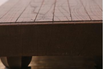 アンティーク雑貨　古民具　明治大正期　古い趣が貫禄漂う将棋盤(飾り台、花台)(R-040856)