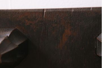 アンティーク雑貨　古民具　明治大正期　古い趣が貫禄漂う将棋盤(飾り台、花台)(R-040856)