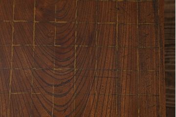 アンティーク雑貨　古民具　明治大正期　古い趣が貫禄漂う将棋盤(飾り台、花台)(R-040857)