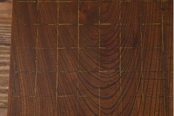 アンティーク雑貨　古民具　明治大正期　古い趣が貫禄漂う将棋盤(飾り台、花台)(R-040857)