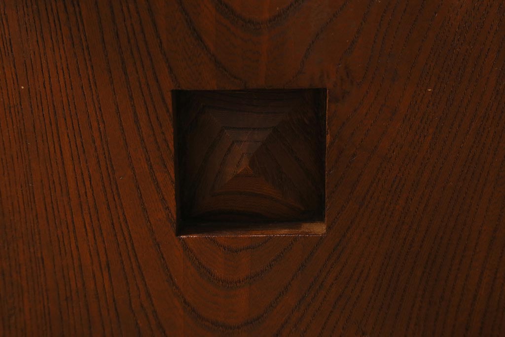 アンティーク雑貨　古民具　明治大正期　古い趣が貫禄漂う将棋盤(飾り台、花台)(R-040857)