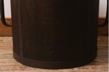 アンティーク雑貨　和製アンティーク　古民具　長い時を経た風合いが魅力的な斗棒付き一斗枡(一斗マス)(R-040863)