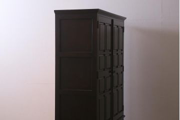 中古　えぞ民芸　えぞインテリア　衣装盆付き　収納力抜群の洋服タンス(衣装タンス)(R-040864)