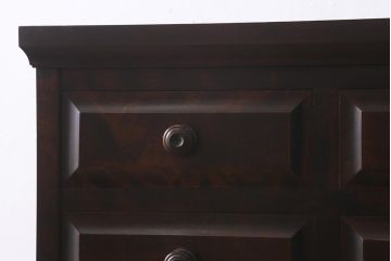 中古　北海道民芸家具　HM535 小物タンス　洗練されたデザインが魅力のスリムなチェスト(引き出し、タンス)(定価約20万5千円)(R-040878)