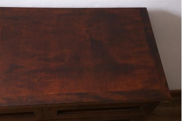 中古　北海道　神居民芸家具　落ち着いた色味が上品なチェスト(衣装箪笥、引き出し)(R-040879)