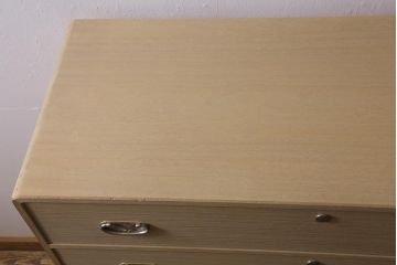 中古　伝統工芸品　加茂総桐箪笥　小袖　明るい木色の整理タンス(総桐たんす、チェスト、引き出し)(定価約52万円)(R-040881)