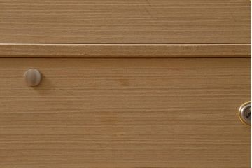 中古　伝統工芸品　加茂総桐箪笥　小袖　明るい木色の整理タンス(総桐たんす、チェスト、引き出し)(定価約52万円)(R-040881)