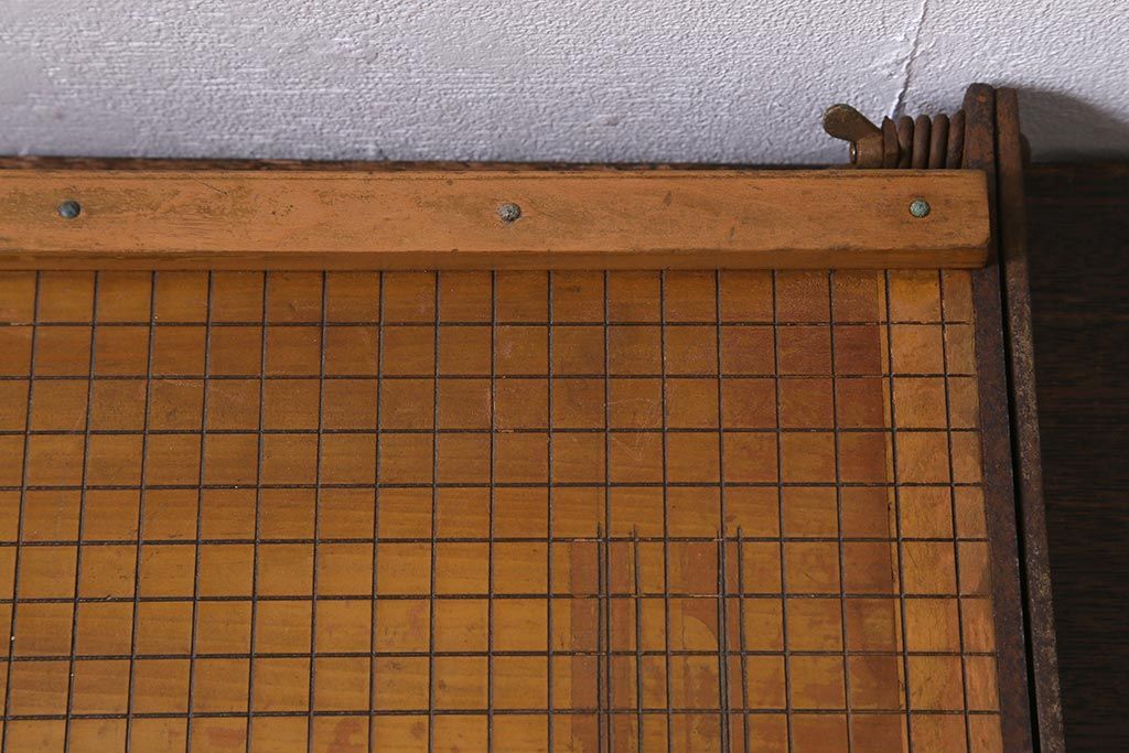 木製裁断機 紙切り台 アンティーク ペーパーカッター 昭和レトロ Y0387 公式】アンティーク家具ラフジュ工房商品詳細ページヴィンテージ