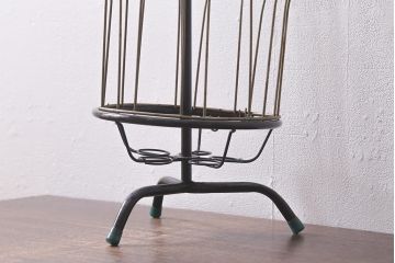 ヴィンテージ雑貨　レア!　回転式　レトロなスリッパスタンド(スリッパ立て、ビンテージ)(R-040885)