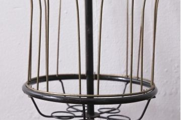 ヴィンテージ雑貨　レア!　回転式　レトロなスリッパスタンド(スリッパ立て、ビンテージ)(R-040885)