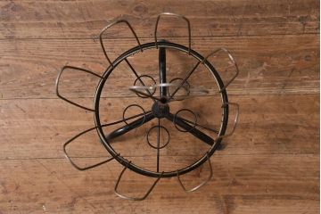 ヴィンテージ雑貨　レア!　回転式　レトロなスリッパスタンド(スリッパ立て、ビンテージ)(R-040885)