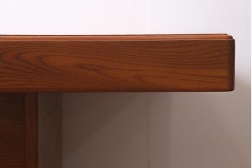 中古　民芸家具　昭和後期　栗材製　美しい杢目が上品な囲炉裏(火鉢、テーブル、ダイニングテーブル)(R-040888)