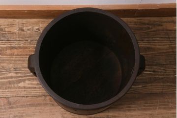 アンティーク雑貨　和製アンティーク　古民具　大黒天の刻印入りの一斗升(一斗マス)(R-040892)