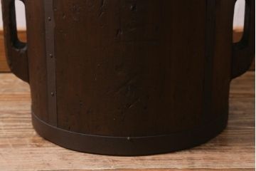 アンティーク雑貨　和製アンティーク　古民具　大黒天の刻印入りの一斗升(一斗マス)(R-040892)