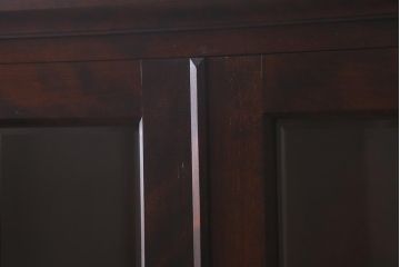 中古　北海道民芸家具　#115　和洋折衷のお部屋におすすめなブックケース(本箱、収納棚、戸棚)(R-040893)